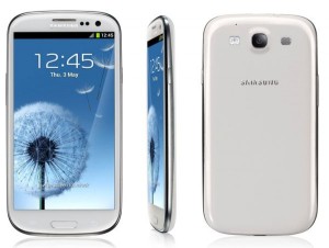 De Samsung Galaxy S3 in het wit